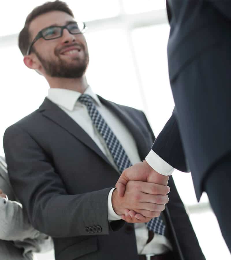 Consumer making a deal Consumer making a deal